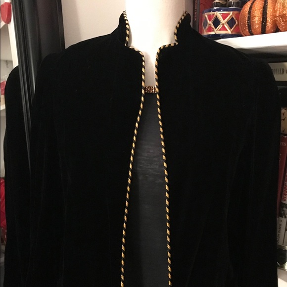 Neiman Marcus Black Velvet Jacket